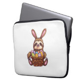 Happy Easter Rabbit Ostereier Basket Sloth Easte Laptopschutzhülle (Vorderseite Links)
