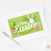 Happy Easter rechteckige Aufkleber (Umschlag)