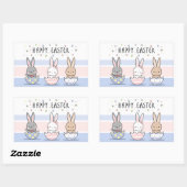 Happy Easter rechteckige Aufkleber (Blatt)