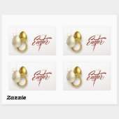 Happy Easter rechteckige Aufkleber (Blatt)