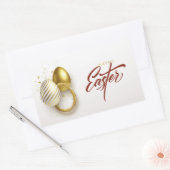 Happy Easter rechteckige Aufkleber (Umschlag)