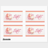 Happy Easter rechteckige Aufkleber (Blatt)