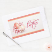 Happy Easter rechteckige Aufkleber (Umschlag)