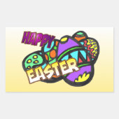 Happy Easter Rectangle Stickers (Vorderseite)