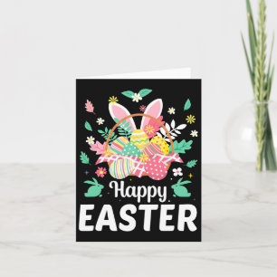 Happy Easter Redewendungen Ei Bunny Floral Geschen Karte