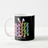 Happy Easter Redewendungen Ei Groovy Bunny Rabbit  Kaffeetasse (Links)