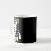 Happy Easter Redewendungen Ei Groovy Bunny Rabbit Kaffeetasse (Vorderseite Links)