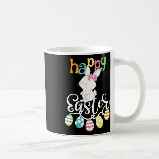 Happy Easter Redewendungen Ei Groovy Bunny Rabbit Kaffeetasse (Rechts)
