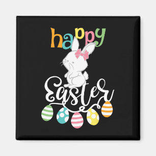 Happy Easter Redewendungen Ei Groovy Bunny Rabbit  Magnet