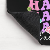 Happy Easter Redewendungen Ei Groovy Bunny Rabbit  Mousepad (Ecke)