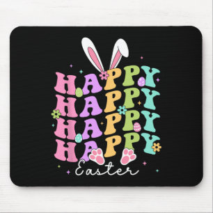 Happy Easter Redewendungen Ei Groovy Bunny Rabbit Mousepad