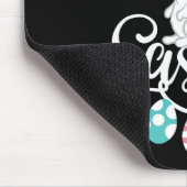 Happy Easter Redewendungen Ei Groovy Bunny Rabbit Mousepad (Ecke)