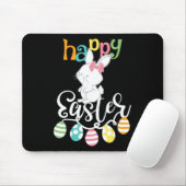 Happy Easter Redewendungen Ei Groovy Bunny Rabbit Mousepad (Mit Mouse)