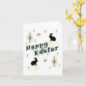 Happy Easter Retro Mitte Jahrhundert Moderner Stil Karte (Gelbe Blume)