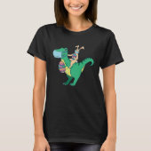 Happy Easter Rex Dinosaur Rabbit T-Shirt (Vorderseite)
