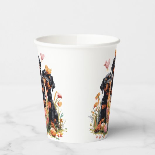Happy Easter Rottweiler Dogs Pappbecher (Links)