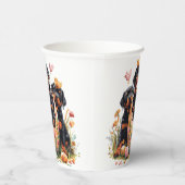 Happy Easter Rottweiler Dogs Pappbecher (Rechts)