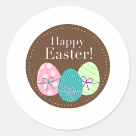Happy Easter Runder Aufkleber