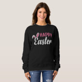 Happy Easter Season Bunny Rabbit Ears Feet Christi Sweatshirt (Vorne ganz)