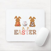 Happy Easter Sell Footll Sketch Bunny Rabbit Boys Mousepad (Mit Mouse)