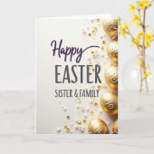 Happy Easter Sister Family Card Karte (Gelbe Blume)