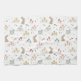 Happy Easter Sonnige Wildblumen Niedlich Kids back Geschirrtuch