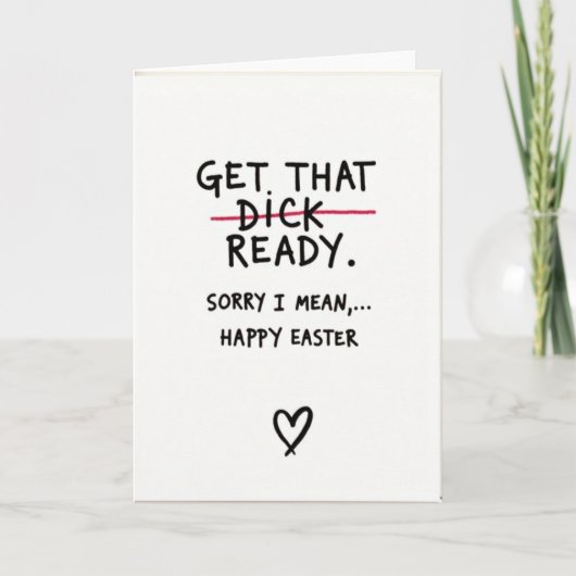 Happy Easter Sorry Card Karte (Vorderseite)