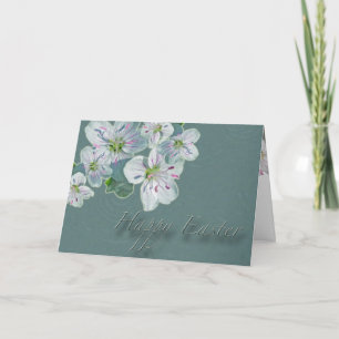 Happy Easter Spring Beauty Wildblume Feiertagskarte