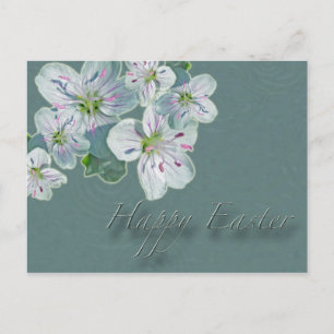 Happy Easter Spring Beauty Wildblume Feiertagspostkarte
