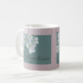Happy Easter Spring Beauty Wildblume Kaffeetasse (Vorderseite Links)