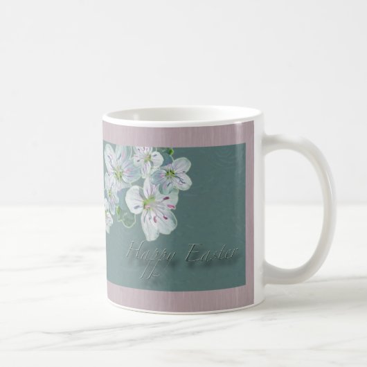Happy Easter Spring Beauty Wildblume Kaffeetasse (Rechts)