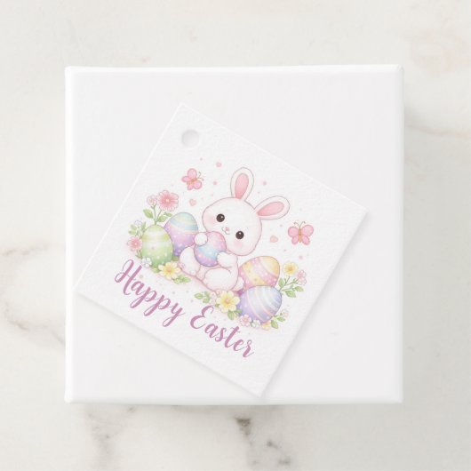 Happy Easter Spring Design - Cute Easter Bunny  Geschenkanhänger (Beispiel)