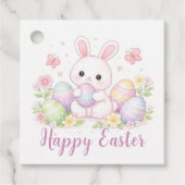 Happy Easter Spring Design - Cute Easter Bunny  Geschenkanhänger (Vorderseite)