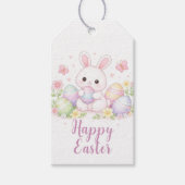 Happy Easter Spring Design - Cute Easter Bunny  Geschenkanhänger (Vorderseite)