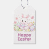 Happy Easter Spring Design - Cute Easter Bunny  Geschenkanhänger (Vorderseite)
