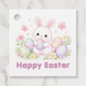 Happy Easter Spring Design - Cute Easter Bunny  Geschenkanhänger (Vorderseite)