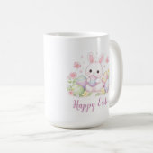 Happy Easter Spring Design - Cute Easter Bunny  Kaffeetasse (VorderseiteRechts)
