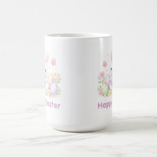 Happy Easter Spring Design - Cute Easter Bunny  Kaffeetasse (Mittel)
