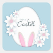 Happy Easter Square Sticker (Vorderseite)