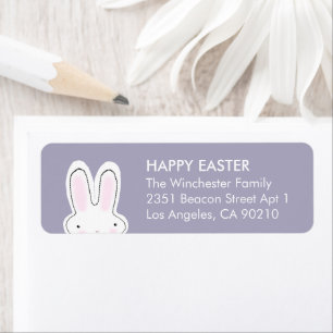 Happy Easter staubige Lavendel niedliche Liegeadre