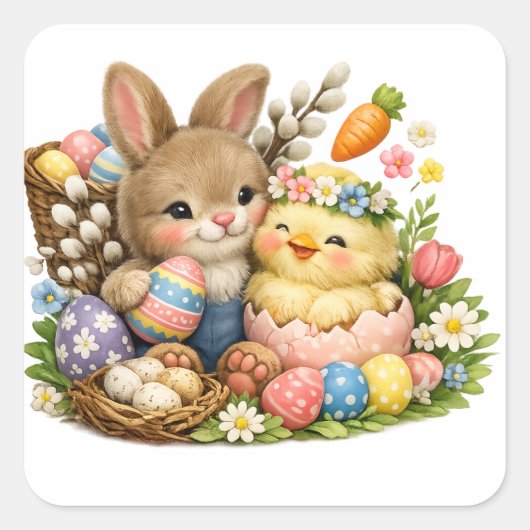 Happy Easter Sticker Sheet (Vorderseite)