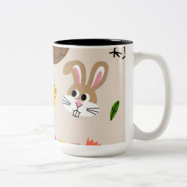 Happy Easter Tasse Design: Chick, Bunny und Spring