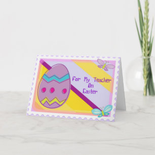 Happy Easter Teacher Card Feiertagskarte