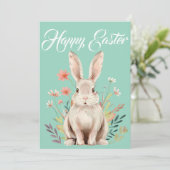 "Happy Easter" Traditional Feiertagskarte (Stehend Vorderseite)