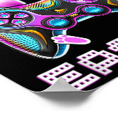 Happy Easter Video Game Controller Funny Gamer Boy Poster (Ecke)