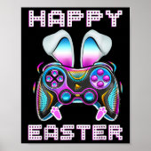 Happy Easter Video Game Controller Funny Gamer Boy Poster (Vorne)