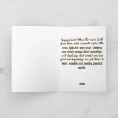 Happy Easter Vintage Bunny Spring Illustration Karte (Innenseite)