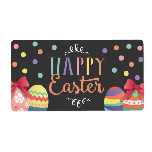 Happy Easter Water Flasche Labels, Osteraufkleber (Vorne)