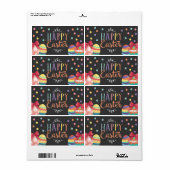 Happy Easter Water Flasche Labels, Osteraufkleber (Vorne)