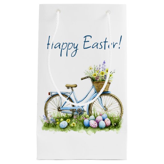 Happy Easter Watercolor Gift Bag Kleine Geschenktüte (Vorderseite)